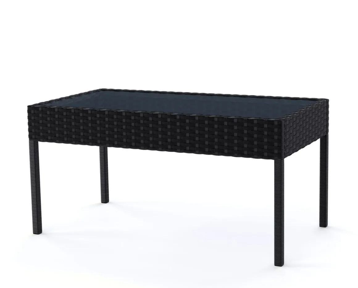 Gartenset Rattan CATANIA schwarz