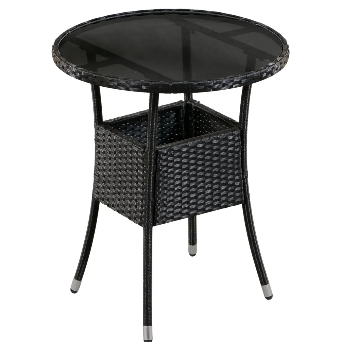Gartenset Rattan FLORIDA schwarz