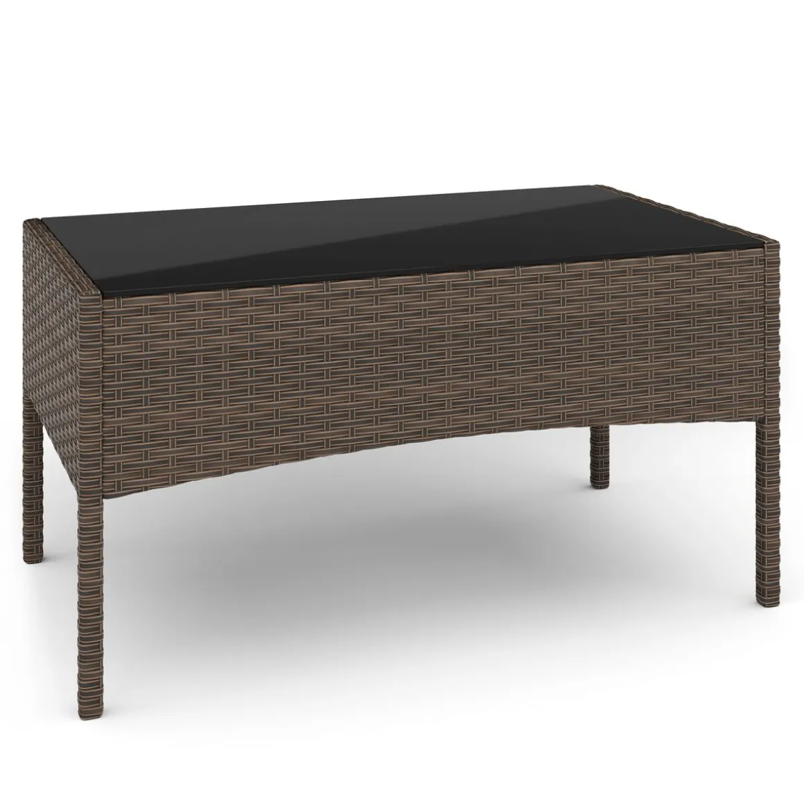 Gartenset Rattan MOLDE braun/beige
