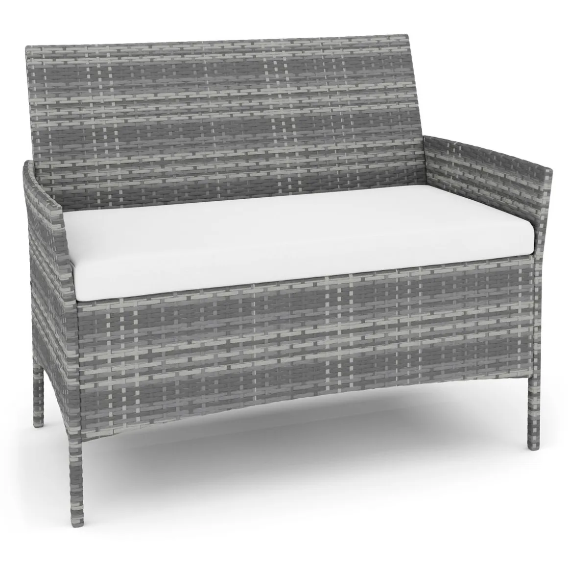 Gartenset Rattan MOLDE grau/beige