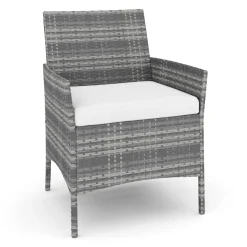 Gartenset Rattan MOLDE grau/beige