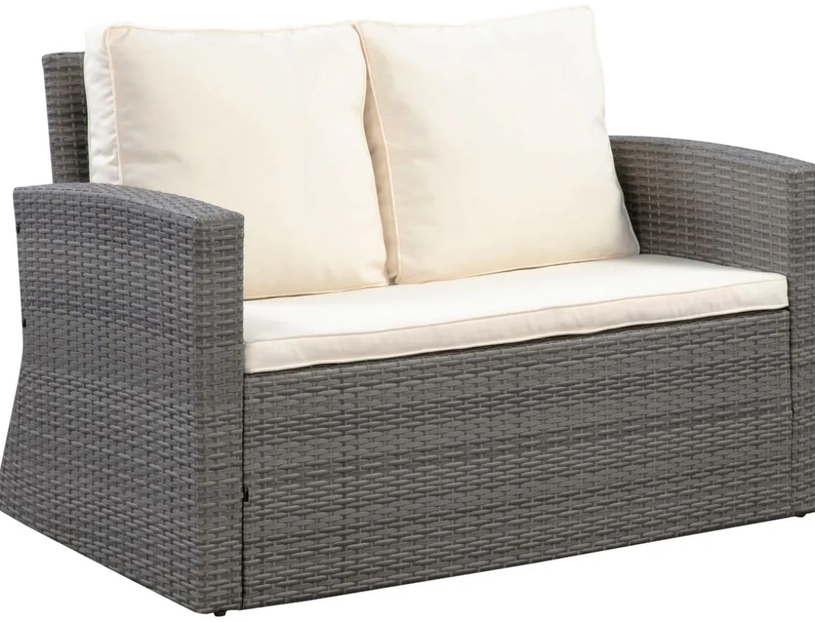 Gartenset SAVONA grau/beige