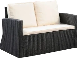 Gartenset SAVONA schwarz/beige