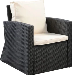 Gartenset SAVONA schwarz/beige