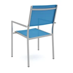 Gartenstuhl ELA Edelstahl blau
