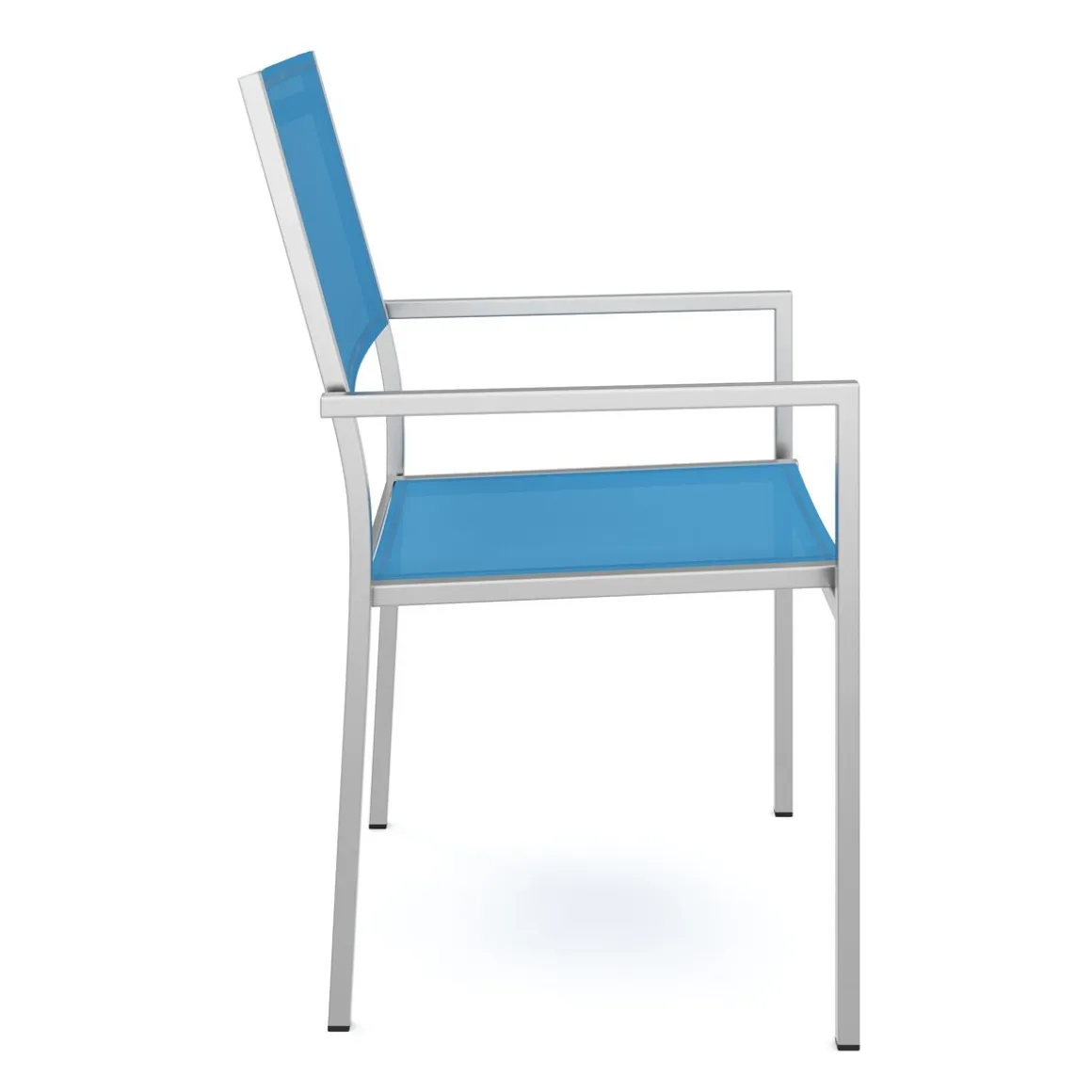 Gartenstuhl ELA Edelstahl blau
