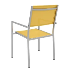 Gartenstuhl ELA Edelstahl gelb