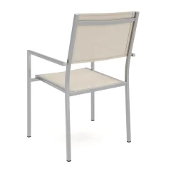 Gartenstuhl ELA Edelstahl weiss
