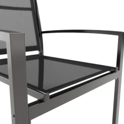 Gartenstuhl 4er Set anthrazit