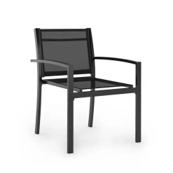 Gartenstuhl 4er Set anthrazit