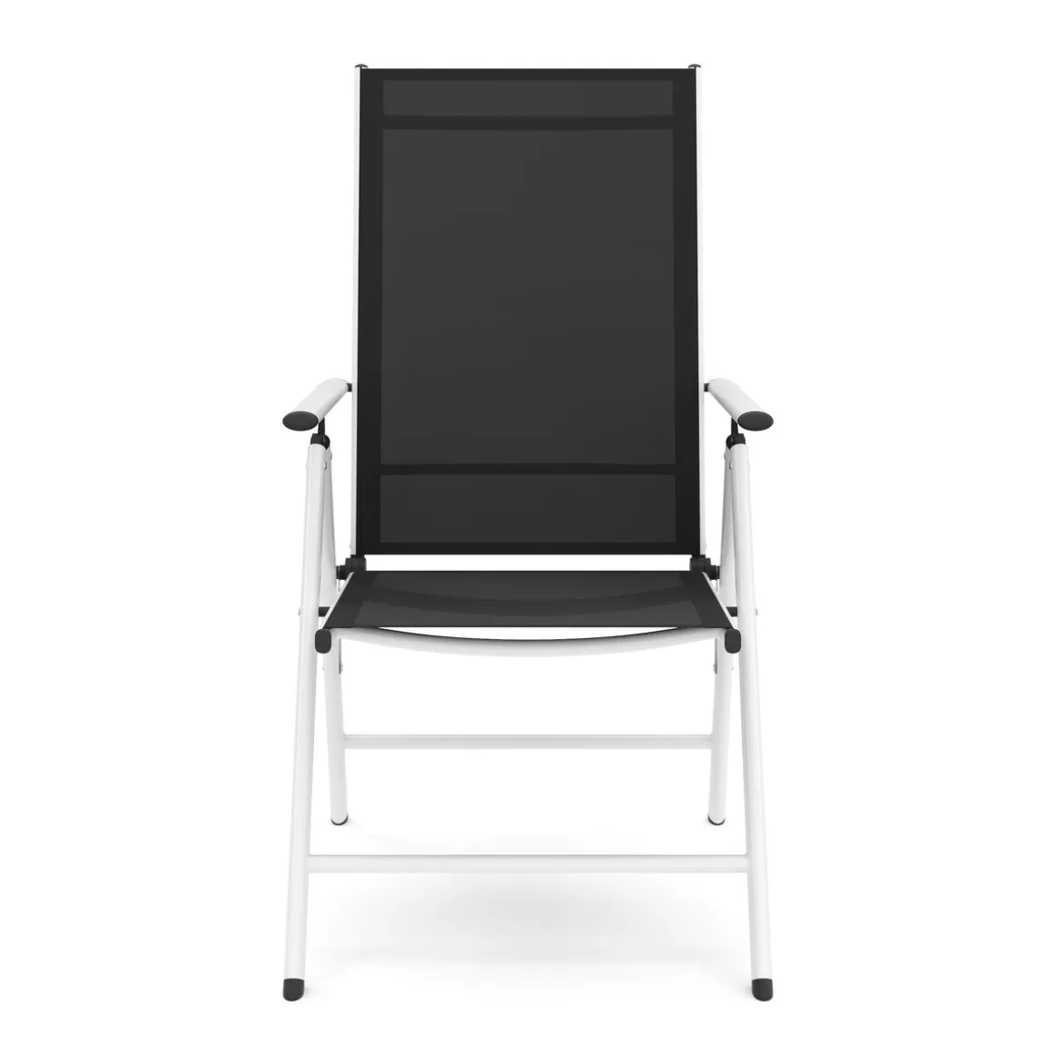 Gartenstuhl EVA 2er Set schwarz/weiss