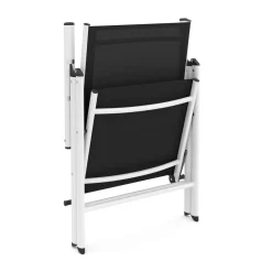 Gartenstuhl EVA 2er Set schwarz/weiss