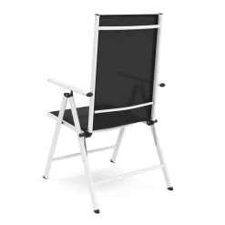Gartenstuhl EVA 2er Set schwarz/weiss