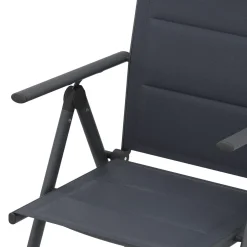 Gartenstuhl FREYA 2er Set anthrazit