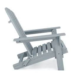 Gartenstuhl Holz ADIRONDACK grau