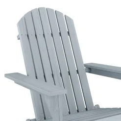 Gartenstuhl Holz ADIRONDACK grau