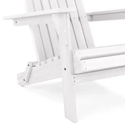 Gartenstuhl Holz ADIRONDACK weiss
