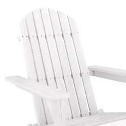 Gartenstuhl Holz ADIRONDACK weiss