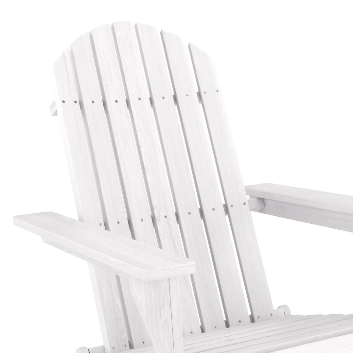 Gartenstuhl Holz ADIRONDACK weiss