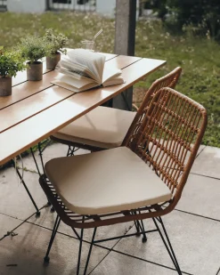 Gartenstuhl JUNO 2er Set braun