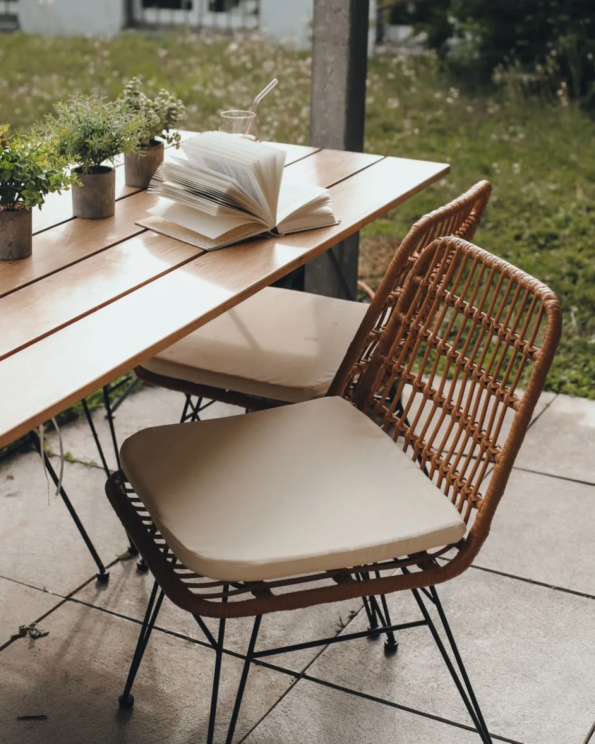 Gartenstuhl JUNO 2er Set braun