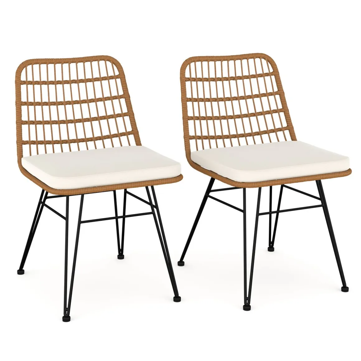 Gartenstuhl JUNO 2er Set braun