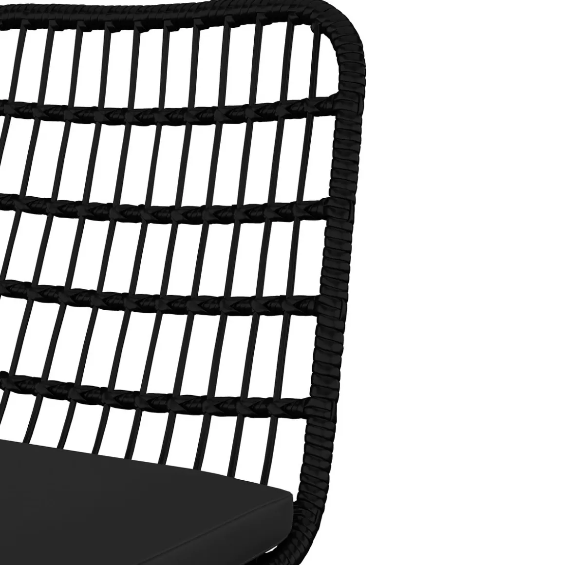 Gartenstuhl JUNO 2er Set schwarz