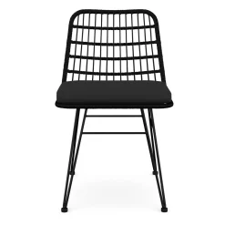 Gartenstuhl JUNO 2er Set schwarz