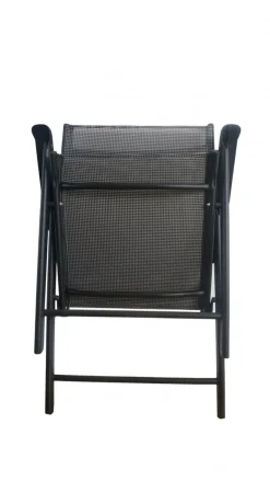 Gartenstuhl klappbar 2er Set anthrazit
