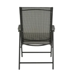 Gartenstuhl klappbar 2er Set anthrazit