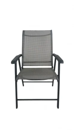 Gartenstuhl klappbar 2er Set anthrazit