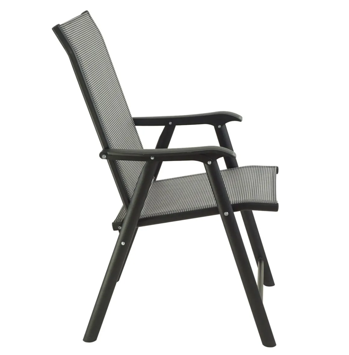 Gartenstuhl klappbar 2er Set anthrazit