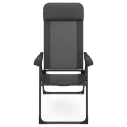 Gartenstuhl LILLIAN 2er Set anthrazit/schwarz