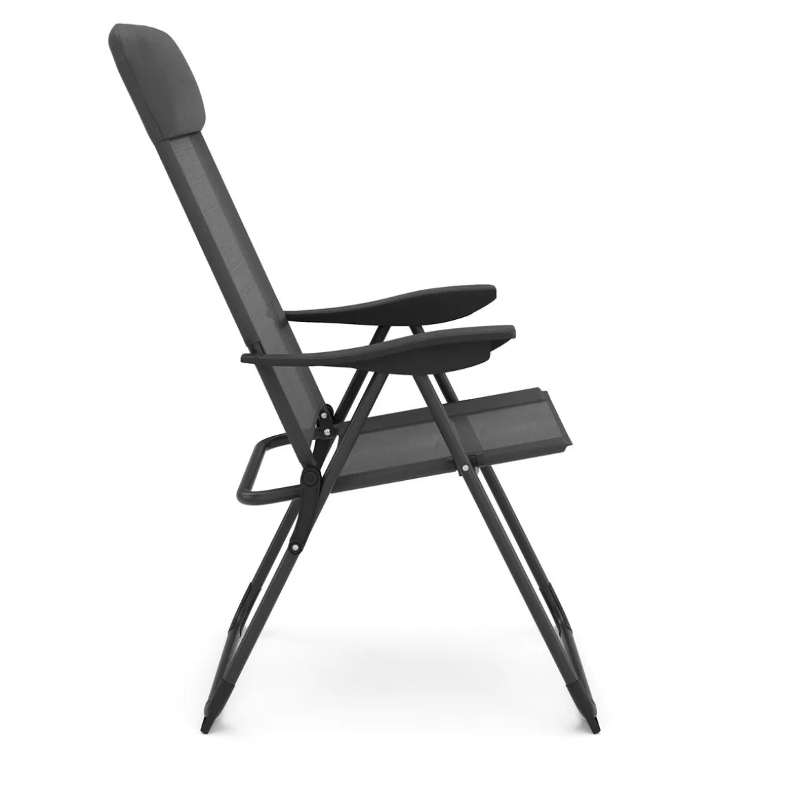 Gartenstuhl LILLIAN 2er Set anthrazit/schwarz