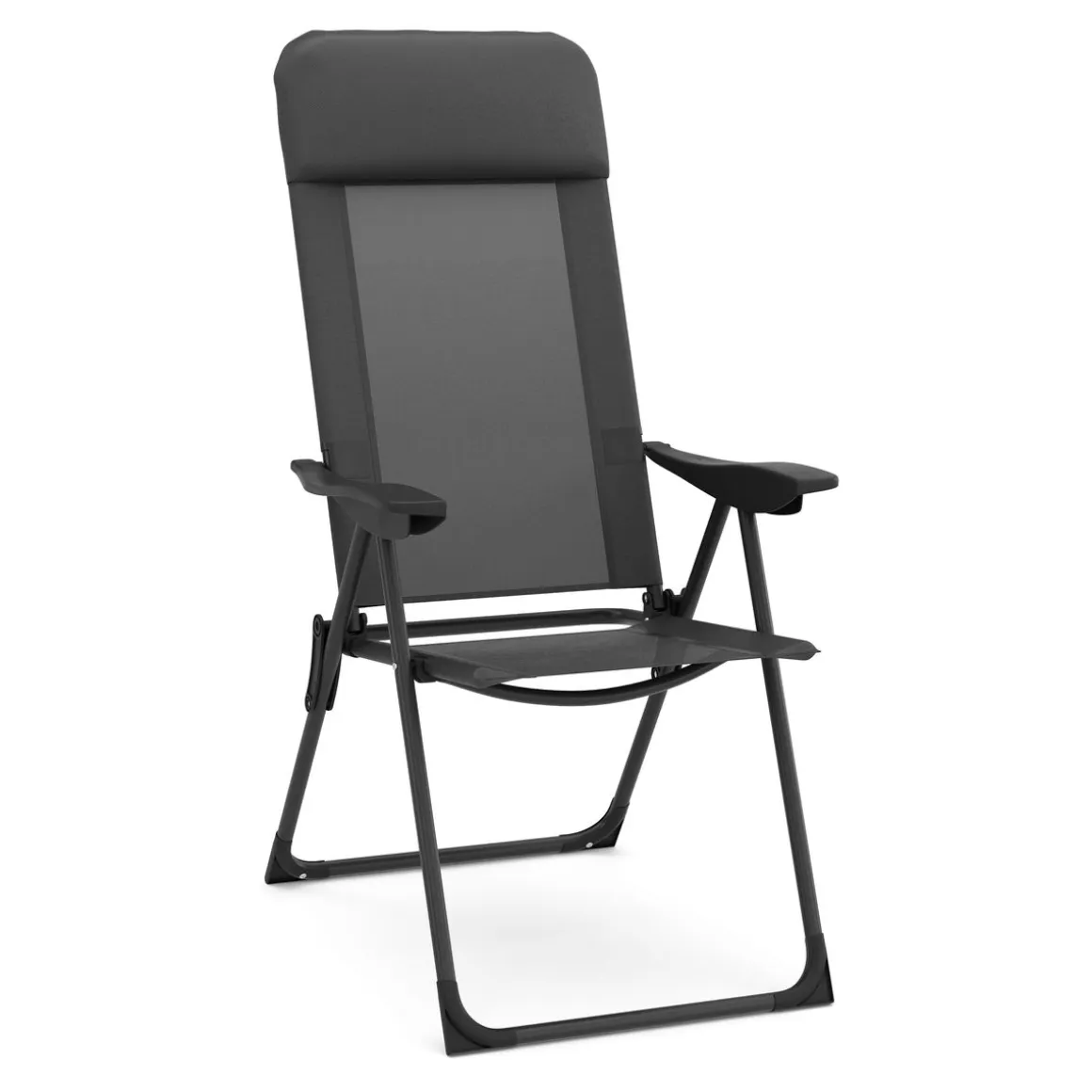 Gartenstuhl LILLIAN 2er Set anthrazit/schwarz