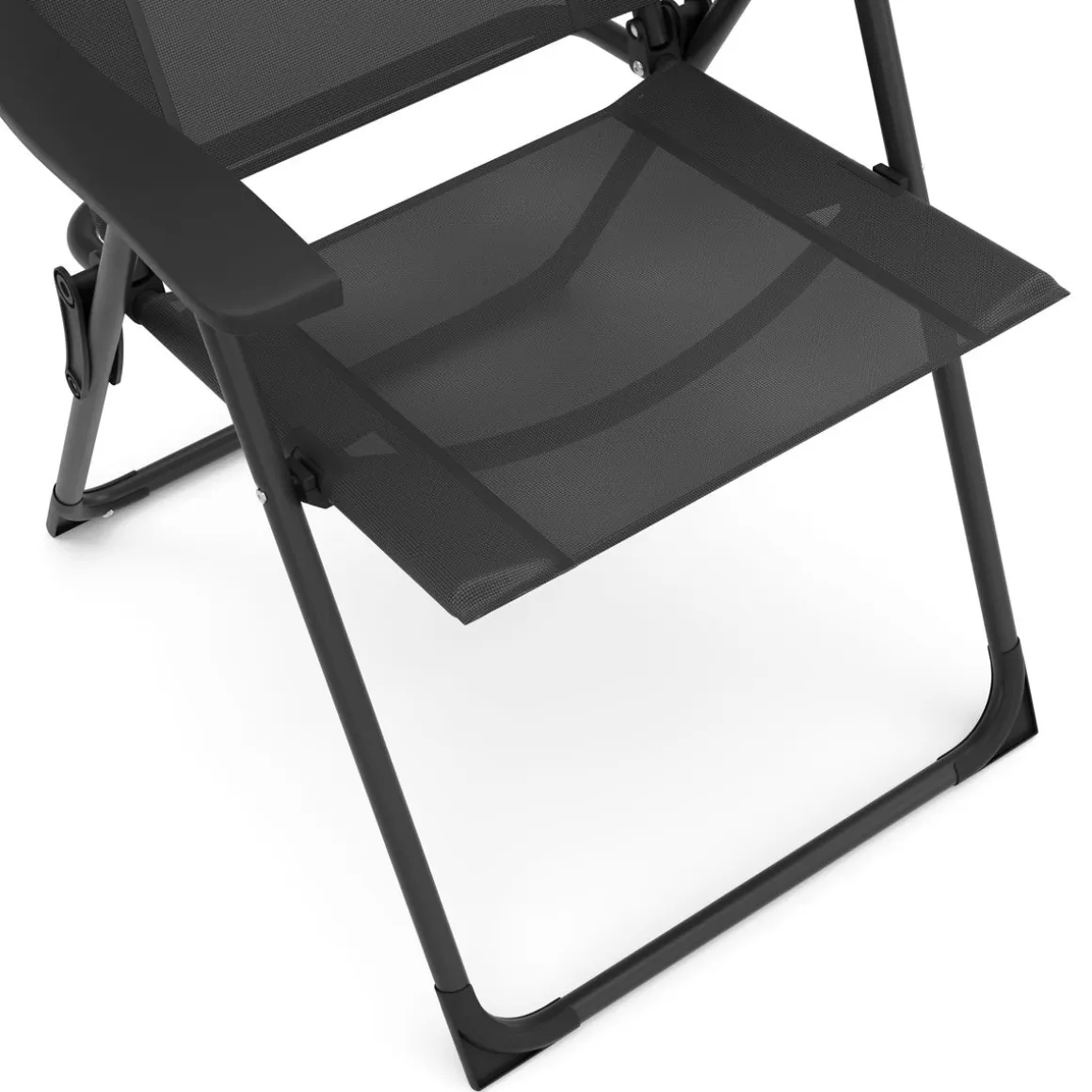 Gartenstuhl LILLIAN 2er Set anthrazit/schwarz