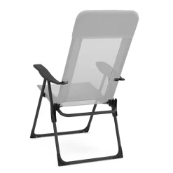 Gartenstuhl LILLIAN 2er Set grau/schwarz