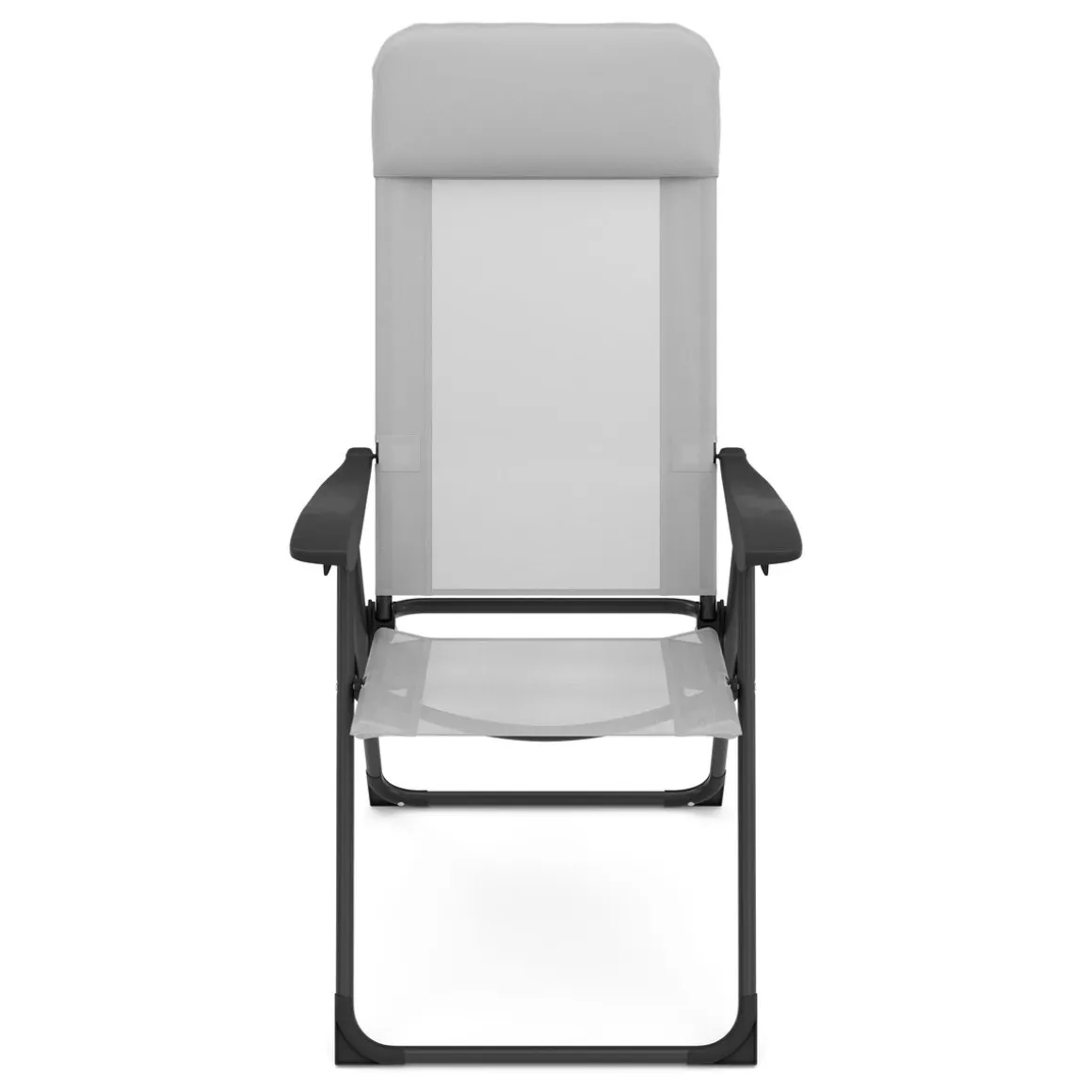 Gartenstuhl LILLIAN 2er Set grau/schwarz
