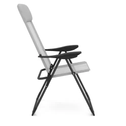 Gartenstuhl LILLIAN 2er Set grau/schwarz