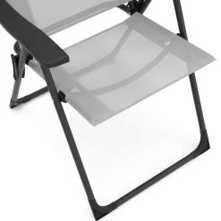Gartenstuhl LILLIAN 2er Set grau/schwarz