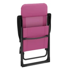 Gartenstuhl LILLIAN 2er Set pink/schwarz