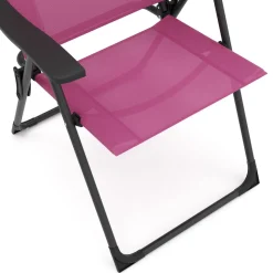 Gartenstuhl LILLIAN 2er Set pink/schwarz