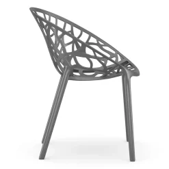 Gartenstuhl LIVA 4er Set anthrazit