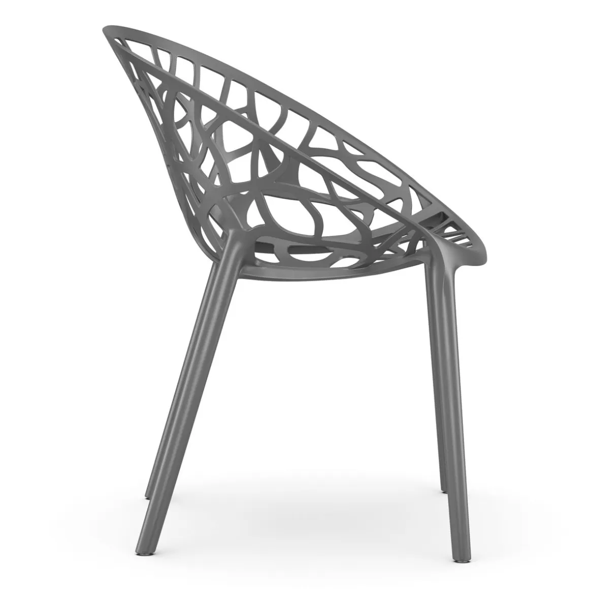 Gartenstuhl LIVA 4er Set anthrazit