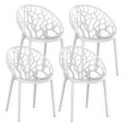 Gartenstuhl LIVA 4er Set weiss