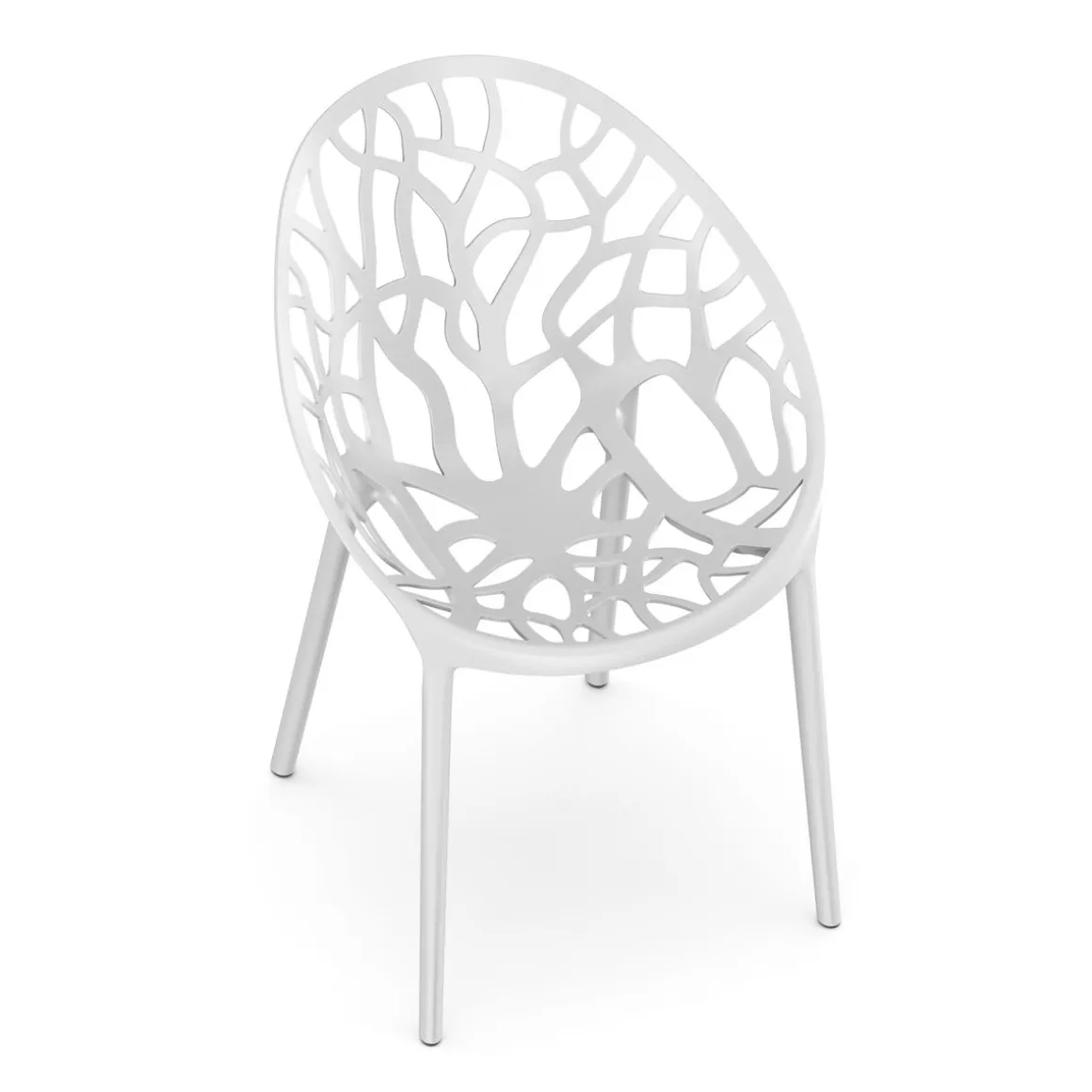 Gartenstuhl LIVA 4er Set weiss