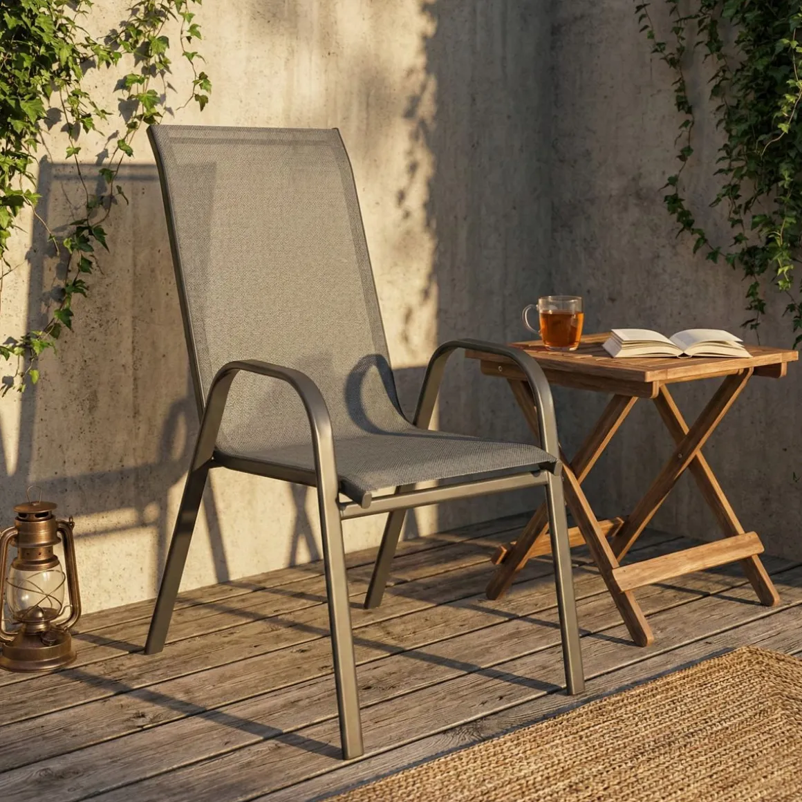 Gartenstuhl LIZ Textilene anthrazit