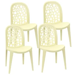 Gartenstuhl LONA 4er Set gelb