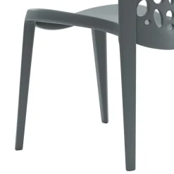 Gartenstuhl LONA 4er Set grau