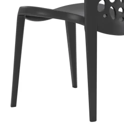 Gartenstuhl LONA 4er Set schwarz